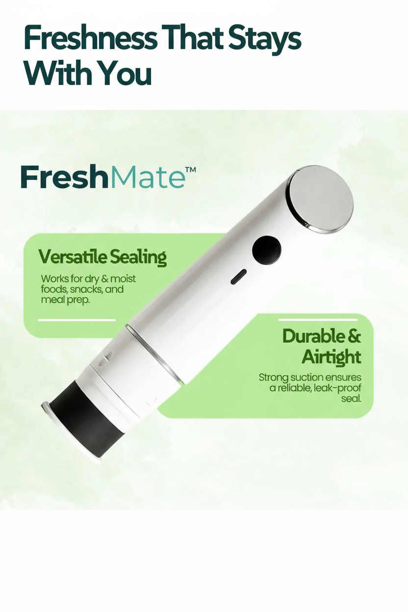FreshMate™ Vacuum Food Storage Bag Set with Electric Pump
