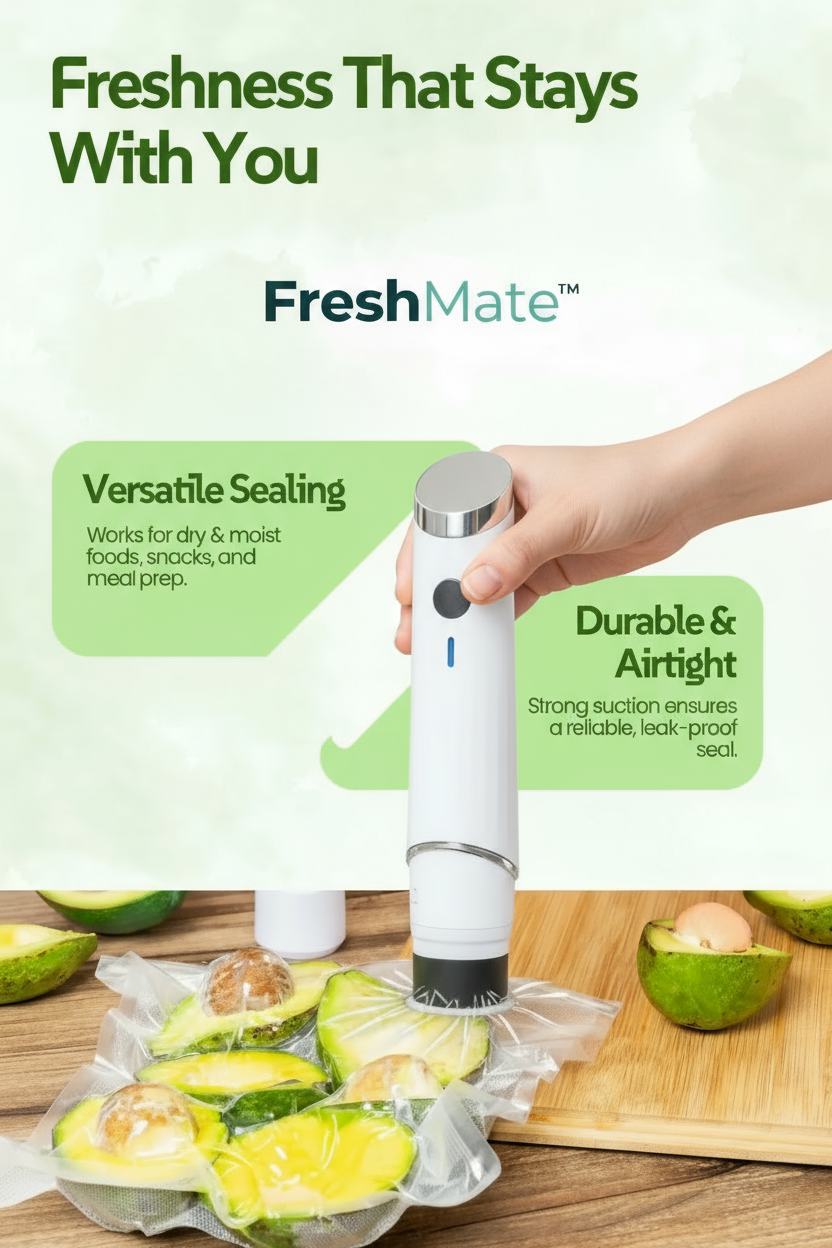 FreshMate™ Vacuum Food Storage Bag Set with Electric Pump