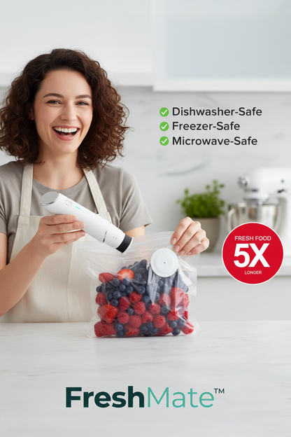 FreshMate™ Vacuum Food Storage Bag Set with Electric Pump